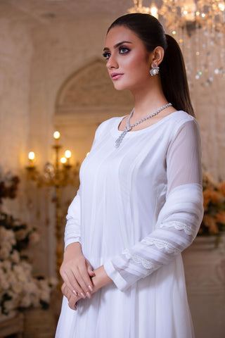 Mah-Noor (Plain Chiffon Frock)